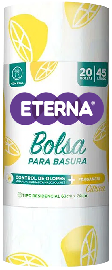 Bolsas de Basura ETERNA Aromas 20L Rollo 40un