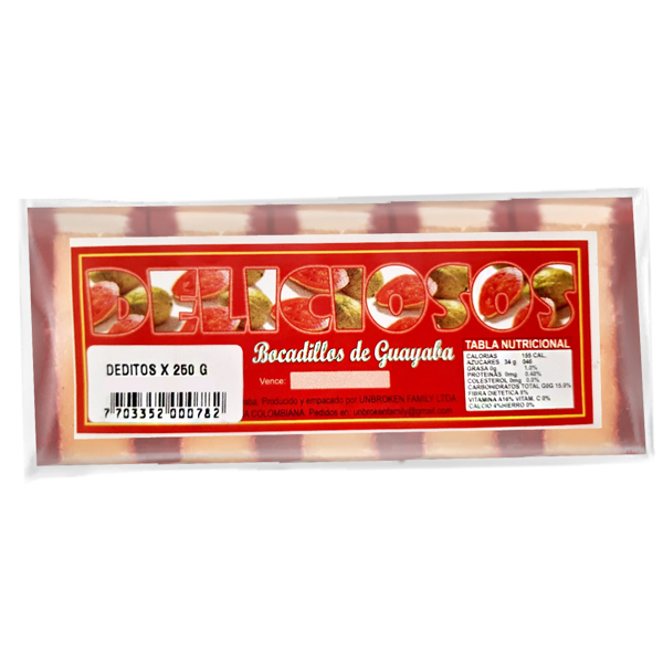 Bocadillos de guayaba rojo 440g