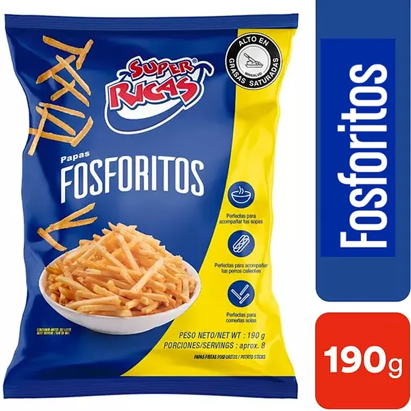 Papas Fosforito Super Ricas 190gr