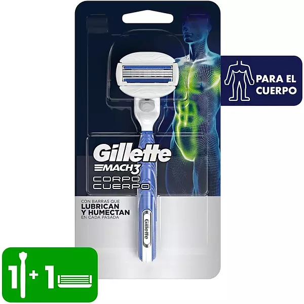 Gillette Mach3 Cuerpo Máquina De Afeitar Recargable 1 Unidad