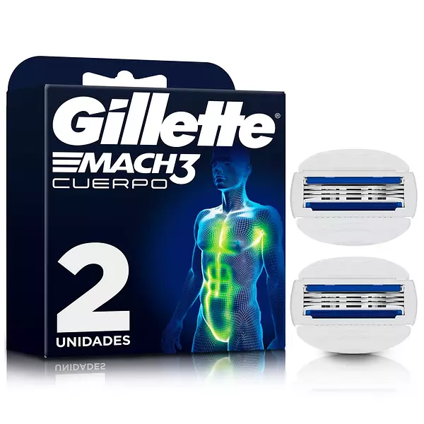 Repuesto Para Máquina De Afeitar Gillette Mach3 Cuerpo X2und