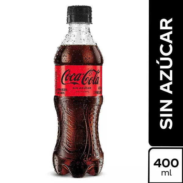 Gaseosa Coca-Cola Sin Azúcar 400ml