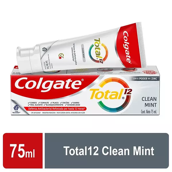 Crema Dental Colgate Total 12 Clean Mint 75 Ml