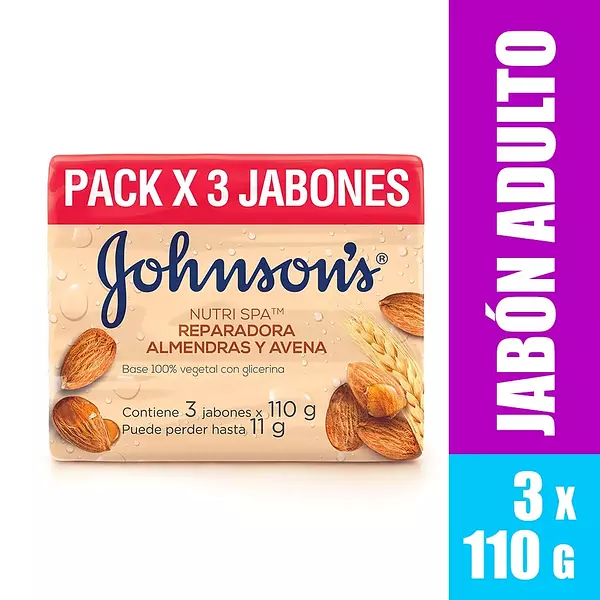 Jabón Johnson'S Avena Tripack 330g