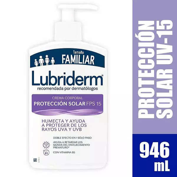 Crema Corporal Lubriderm Uv-15 Protección Solar X946ml