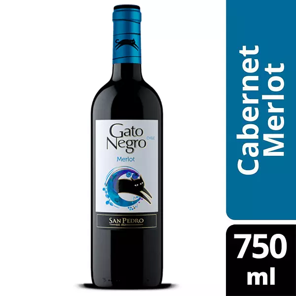 Vino Gato Negro Merlot 750ml