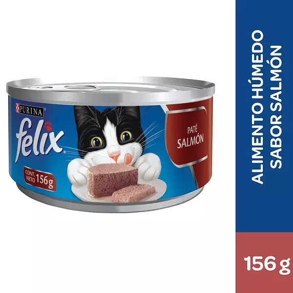 Alimento Húmedo Gatos Purina Felix Pate Salmon X 156 Gr