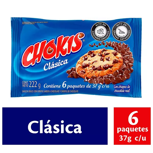 Galletas Chokis Clásica 6 Undidades 222g