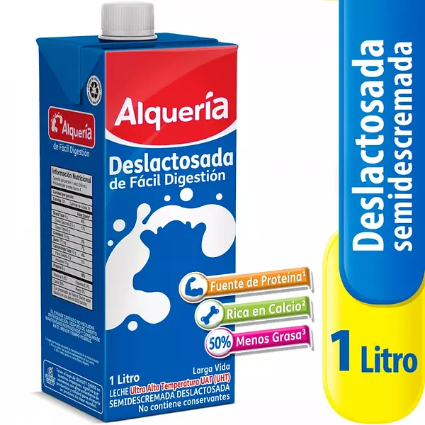 Leche Uht Alquería Deslactosada 1000ml