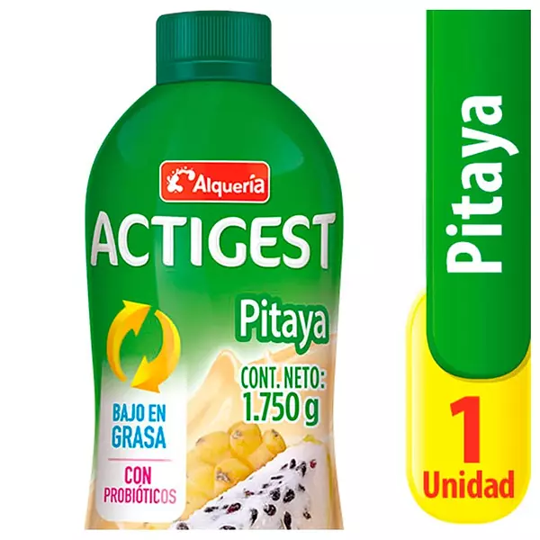 Alimento Lácteo Actigest Pitaya Alquería 1750g