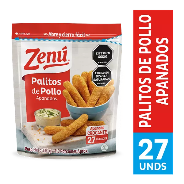 Palitos Zenu Pollo X 330gr