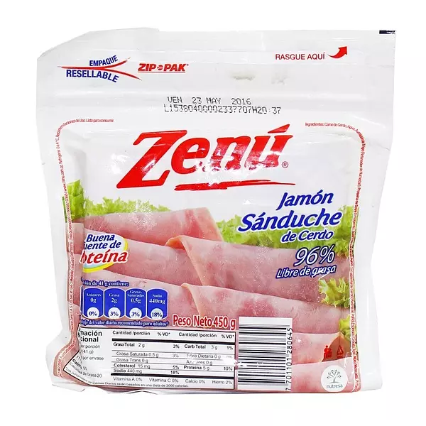 Jamon Zenu Sandu P450 Ll550gr