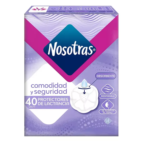 Protectores De Lactancia Nosotras 40 Unidades