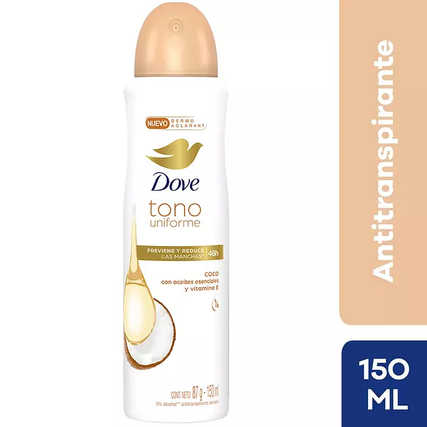 Antitranspirante Dove Tono Uniforme Coco Frasco X150 Ml