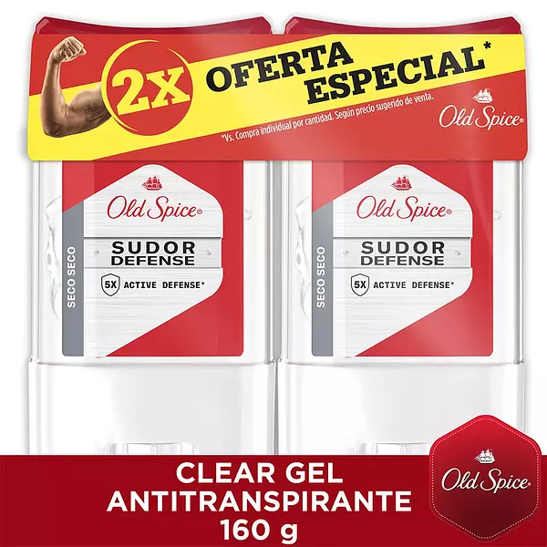 Desodorante Old Spice Gel Seco 2 Unds X80g