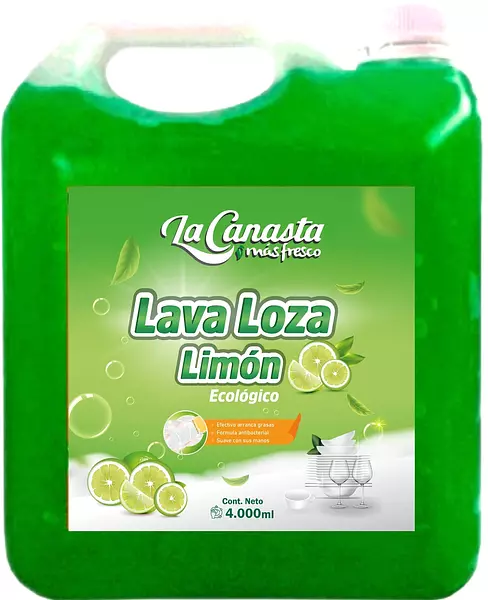 Lavaloza Liquido Limon La Canasta X 4lt