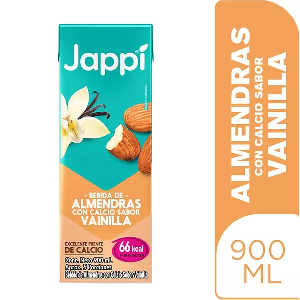 Bebida Jappi Almendras Vainilla X 900 Ml