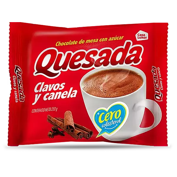 Chocolate Quesada Clavo Y Canela 250g