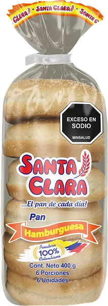 Pan Hamburguesa Santa Clara 400 G