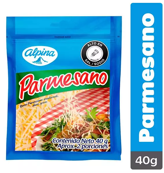 Queso Parmesano Alpina Bolsa X40g