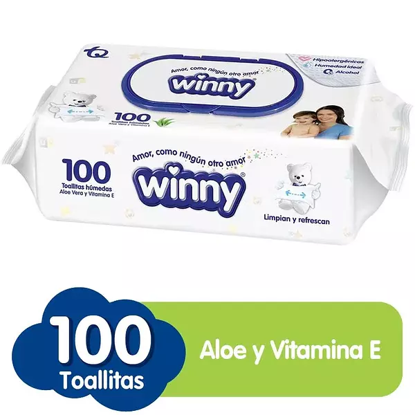 Toallitas Winny Aloe X100 Unidades