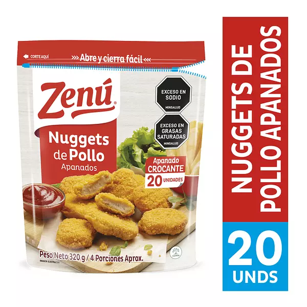 Nuggets De Pollo Apanados Zenú 320g