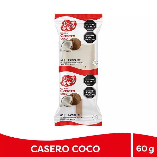 Helado Casero Coco X60gr