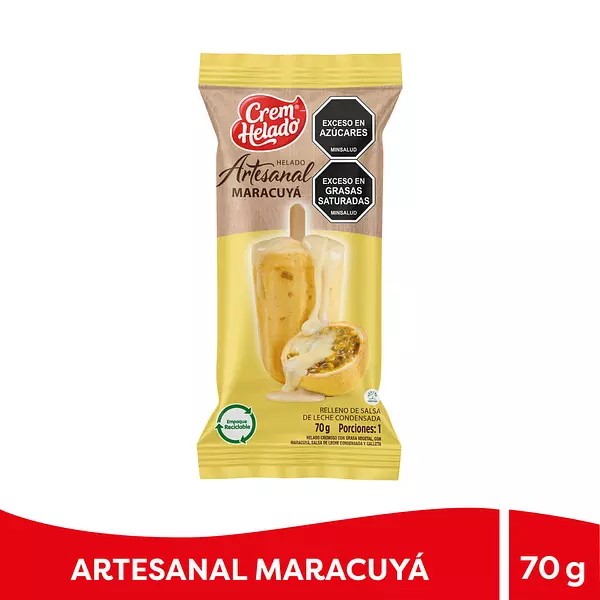 Helado Artesanal Maracuya 70 Gr