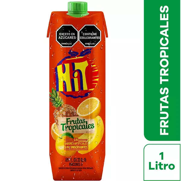 Jugo Hit Frutas Tropicales Tetrapack 1 Litro