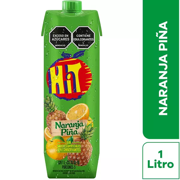 Jugo Hit Naranja Piña Tetra 1 Litro