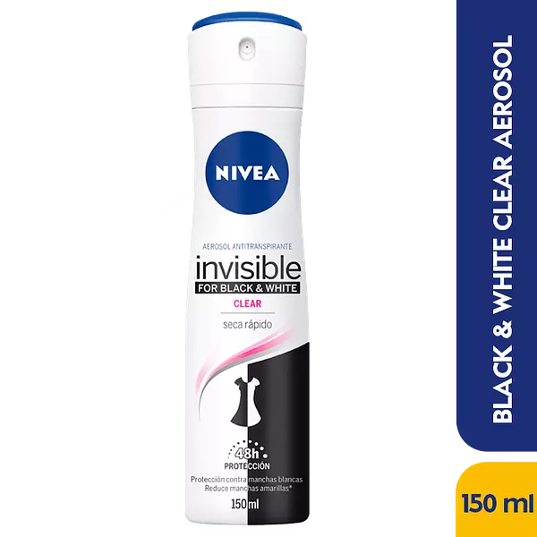 Desodorante Antimanchas Nivea Black & White Invisible 150ml