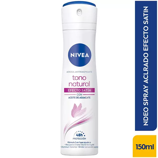 Desodorante Aclarante Nivea Tono Natural Efecto Satín 150ml