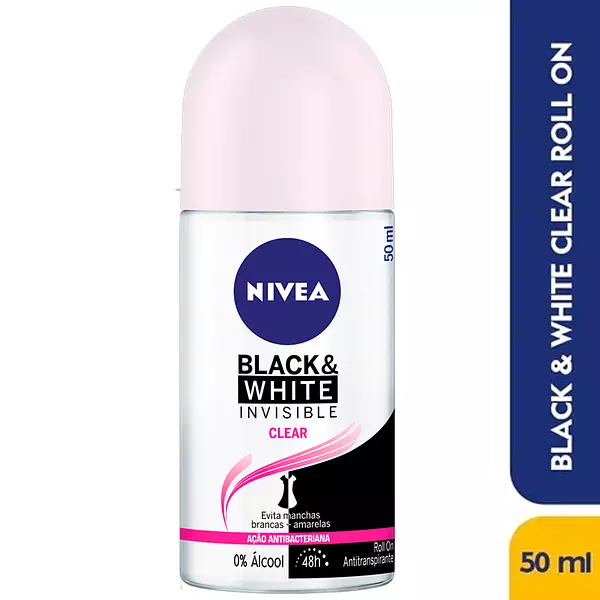 Desodorante Nivea Black & White Invisible Clear X50ml