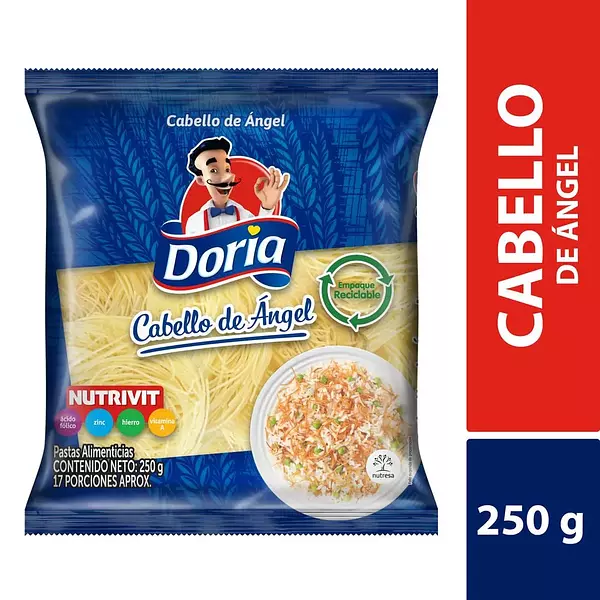 Pasta Doria X250gr Cabello Angel