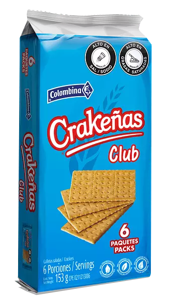 Galletas Crakeñas Club 6x 153gr