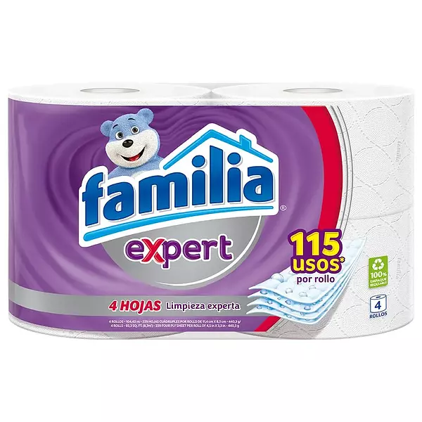 Papel Higiénico Familia Expert 4 Rollos