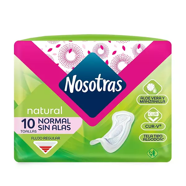 Toalla Higiénica Natural Normal Aseg X 10 Unidades