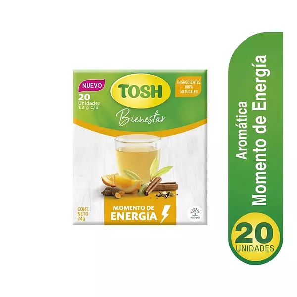 Aromática Tosh Energía 20 U. X 24 Gr