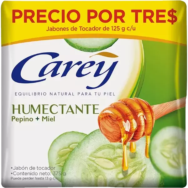 Jabon Carey Humectacion Natural 3 X 110 G