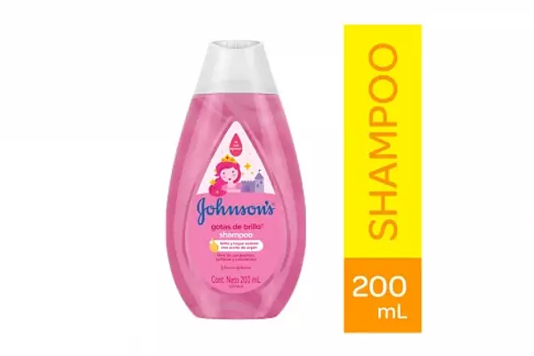 Shampoo Johnson'S Baby Gotas De Brillo Frasco Con 200 Ml