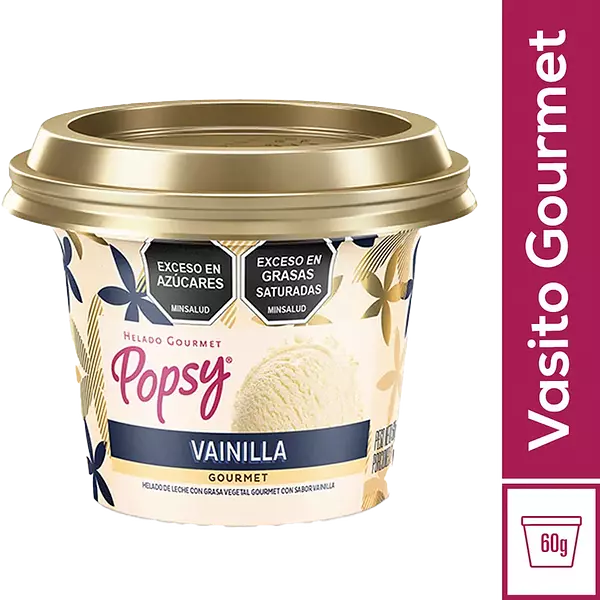 Helado Popsy Vainilla Gourmet 60gr