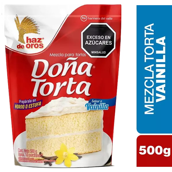 Mezcla Para Torta Haz De Oros Sabor Vainilla 500g