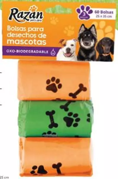 Bolsa Desechable Mascotas X 3 Rollos