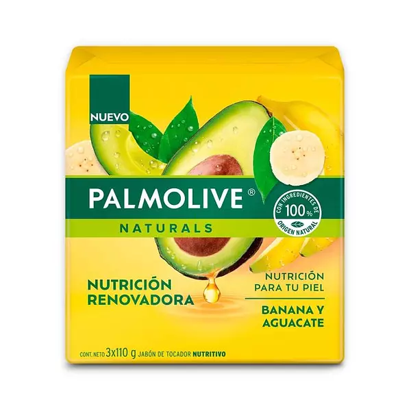 Jabón Palmolive Banano Y Aguacate 3 Unidades X 110gr