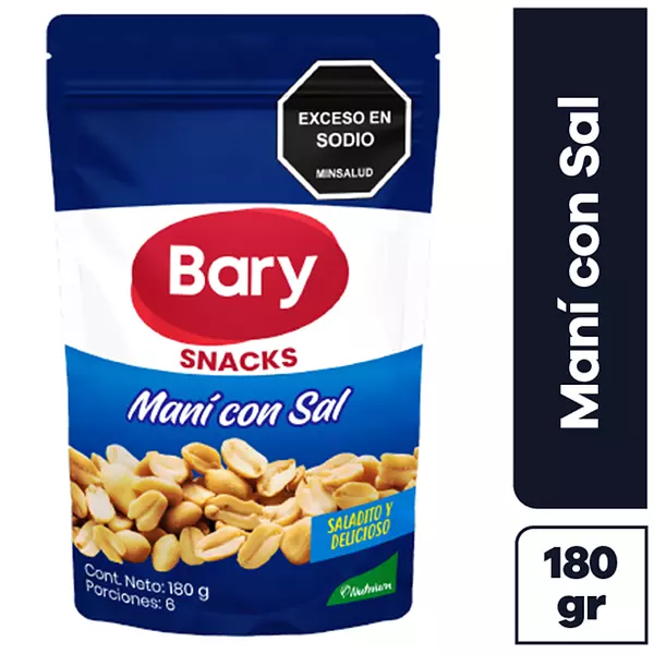 Maní Bary Con Sal 180gr