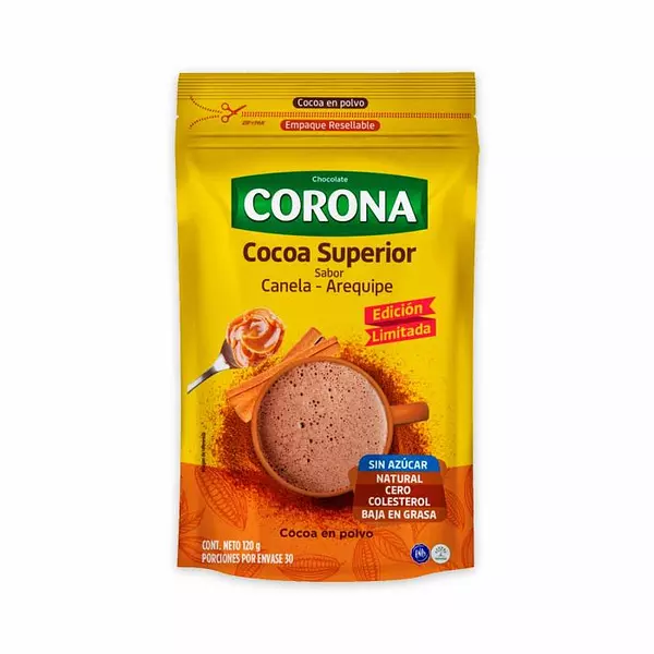 Cocoa Corona Canela Arequipe X 120 Gr