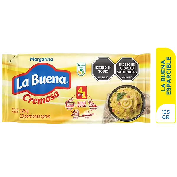 Margarina La Buena Cremosa Bolsa 125g