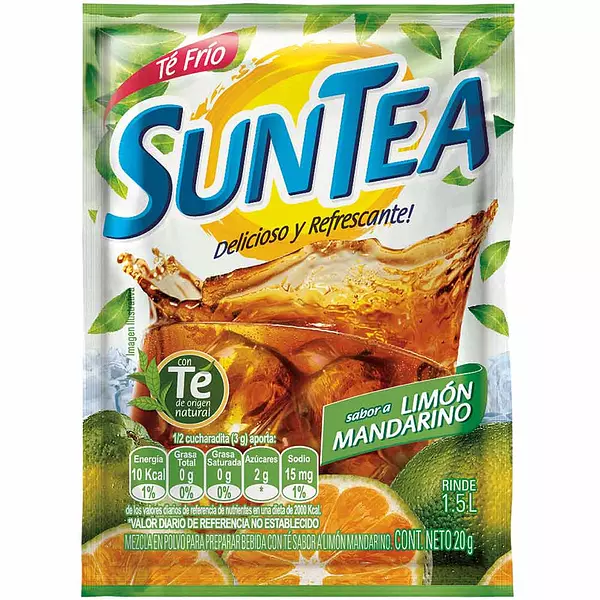 Suntea Limón Mandarino 1.5 Litros X 12 Gr