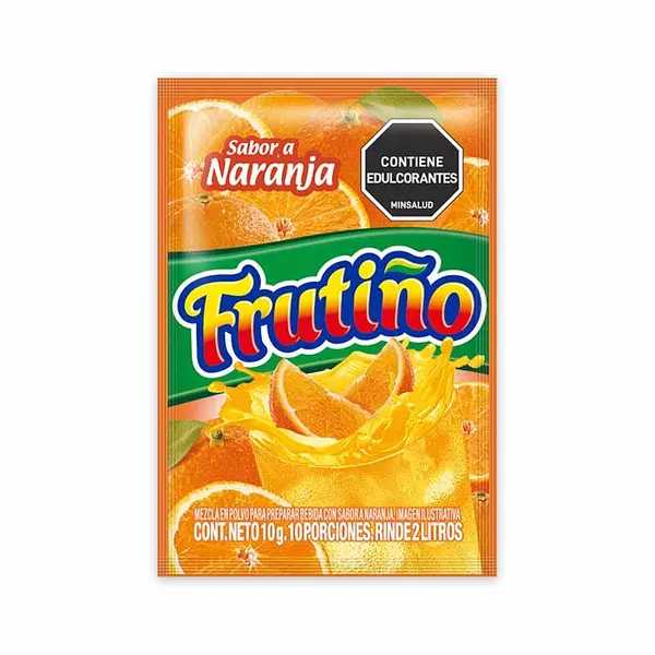 Frutiño Naranja 2 Litros X 10 Gr