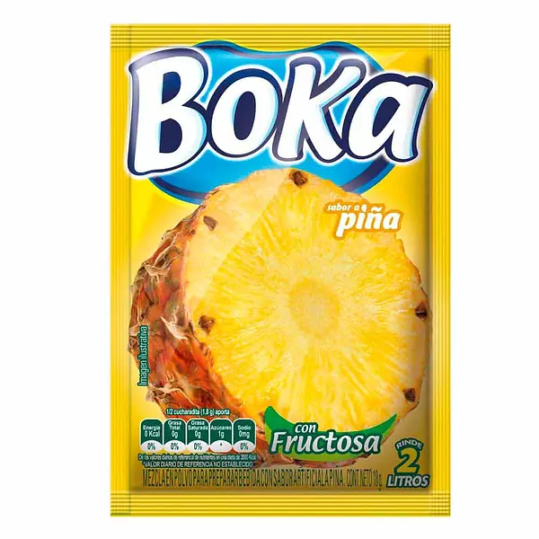 Refresco Boka Piña 2 Litros X 10 Gr